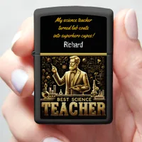 Dynamic Science Teacher Inspires Students Zippo Lighter