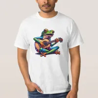 Cute Frog Playing a Guitar T-Shirt