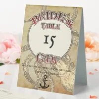 Bride's Crew  Table Tent Sign