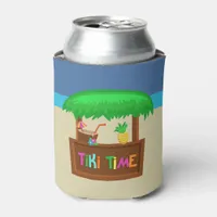 Kids Hawaiian Luau Party Guest Favor Can Cooler