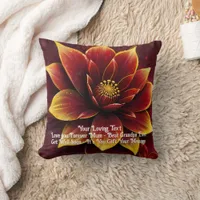 Heartfelt Blooms: A Personalized Puzzle Surprise Throw Pillow