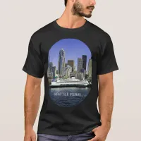 Pacific Northwest Seattle Ferry & Buildings Unisex T-Shirt