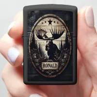 Moose Wood Sign Zippo Lighter