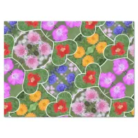 My Heart is Filled with Flowers Photo Collage Tissue Paper