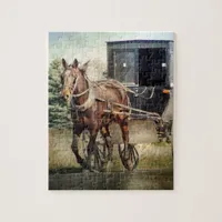 Amish Horse and Buggy Jigsaw Puzzle