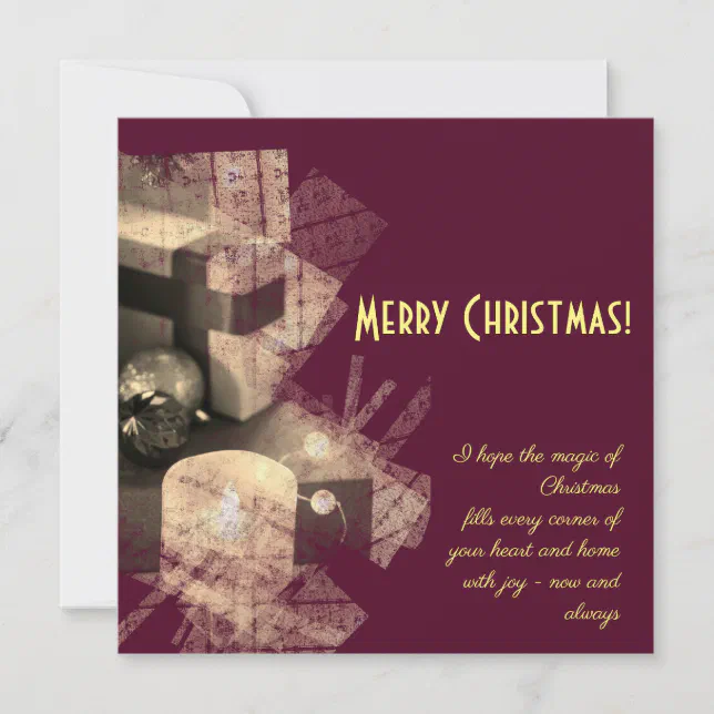 Merry christmas - cubic candles and gifts
