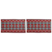 Southwest Mesas Turquoise & Red Pillow Case