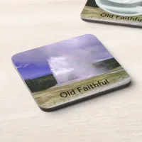 Old Faithful in Yellowstone National Park Drink Coaster
