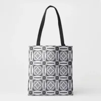 Shades of grey and white tote bag