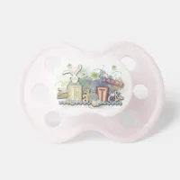 Happy Easter Bunny BAby Pink Girl Pacifier