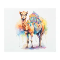 *~* Zen Fantasy CAMEL Rainbow Drip SC5 Metal Print