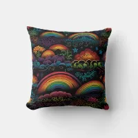 Rainbow LGBYQ Design Throw Pillow