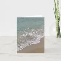 Blank Coastal Beach Note Card