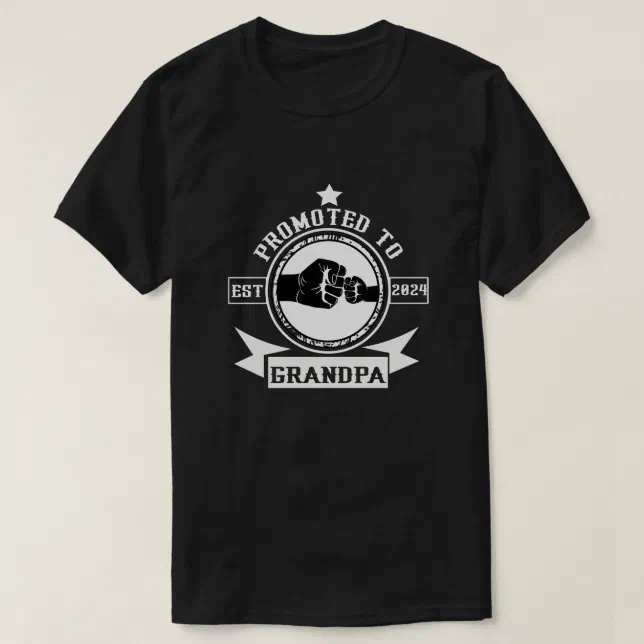 Promoted To Grandpa Est 2024 T-Shirt