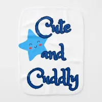 Starry Snuggles Baby Burp Cloth