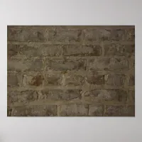 Rustic Brick Wall Poster