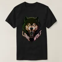 Lone Wolf Wild Wolf Head T-Shirt