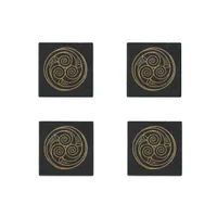 Triple Celtic Knot Swirl Mandala Stone Magnet