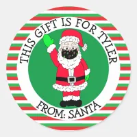 A Gift For To and From Santa Gift Tag