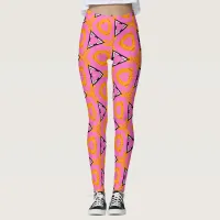 Quirky pattern zany pants pink and yellow 