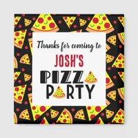 Thanks for Coming Kids Pizza Birthday Party Favor Magnet