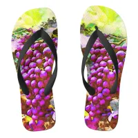 *~* Artsy Tuscany Grapes Vineyard Wine Creative Flip Flops