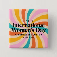 Happy International Women's Day | March 8th Button