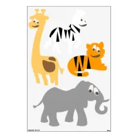 Cutesy Animal Set Wall Sticker