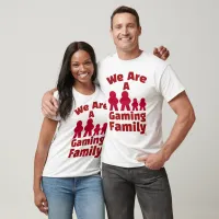 We Are A Gaming Family Fun Meeple Art T-Shirt