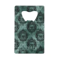 Gothic Damask Credit Card Bottle Opener