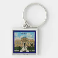 Vintage Carnegie Library Anniston Alabama  Keychain