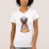 Culinary Canine: Baker German Shepard With Loaf T-Shirt