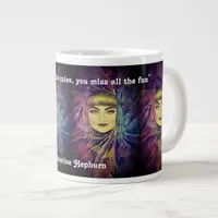 Katharine Hepburn - Inspirational Feminism Quote Large Coffee Mug