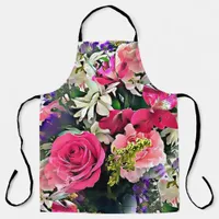 All-Over Floral Tropical Flower Print Apron