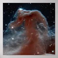 Infrared Horsehead Nebula Poster