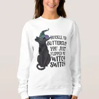 Funny Black Cat Halloween Sweatshirt