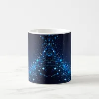 Whimsical Cute Sparkles on Deep Blue  Coffee Mug