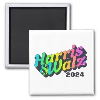 Harris & Walz Rainbow Magnet