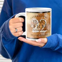 Elegant 22nd Copper Wedding Anniversary Giant Coffee Mug