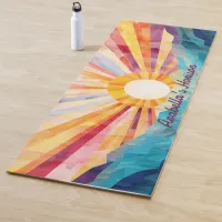 Abstract Sun And Sea Horizon Yoga Mat