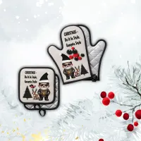 Christmas - Do It In Style, Gangsta Style | Oven Mitt & Pot Holder Set