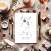 Italy Destination Wedding Rehearsal Dinner Invitation