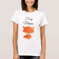 Foxy Mama Orange Fox funny Maternity Shirt