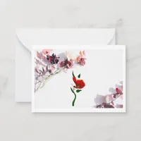 Flat note card 