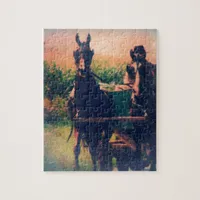 Amish Horse Team Jigsaw Puzzle