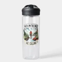 Mountains are Calling Adventure Hiking Camping Water Bottle