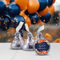 Navy Blue and Golden Poppy Bridal Shower Hershey&#174;'s Kisses&#174;