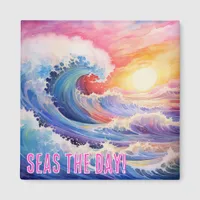 Rainbow Sunset Seas the Day Magnet