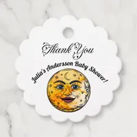 Over the Moon Baby Shower Celebration Favor Tags