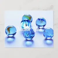 Retro Marbles Thank You Postcard